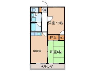 ソシア城見ヶ丘の物件間取画像